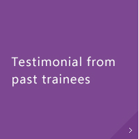 Testimonial from past trainees