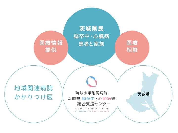 循環器病対策を効率的に普及促進するネットワークの中心窓口になります