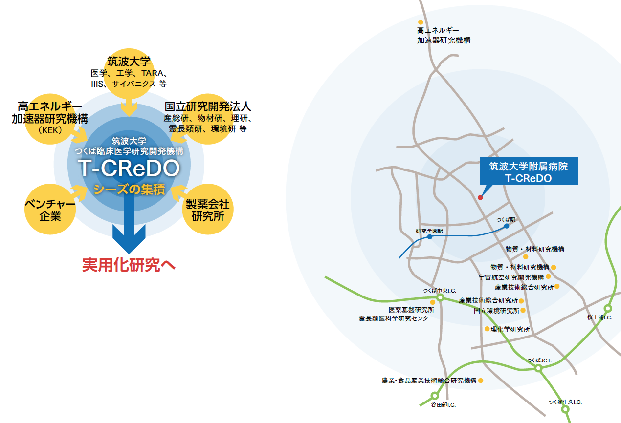 筑波大学 つくば臨床医学研究開発機構 T-CReDO シーズの集積