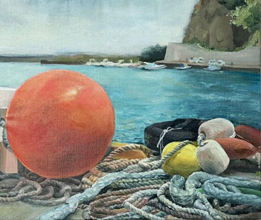 野方 菜央《帰船を待つ》