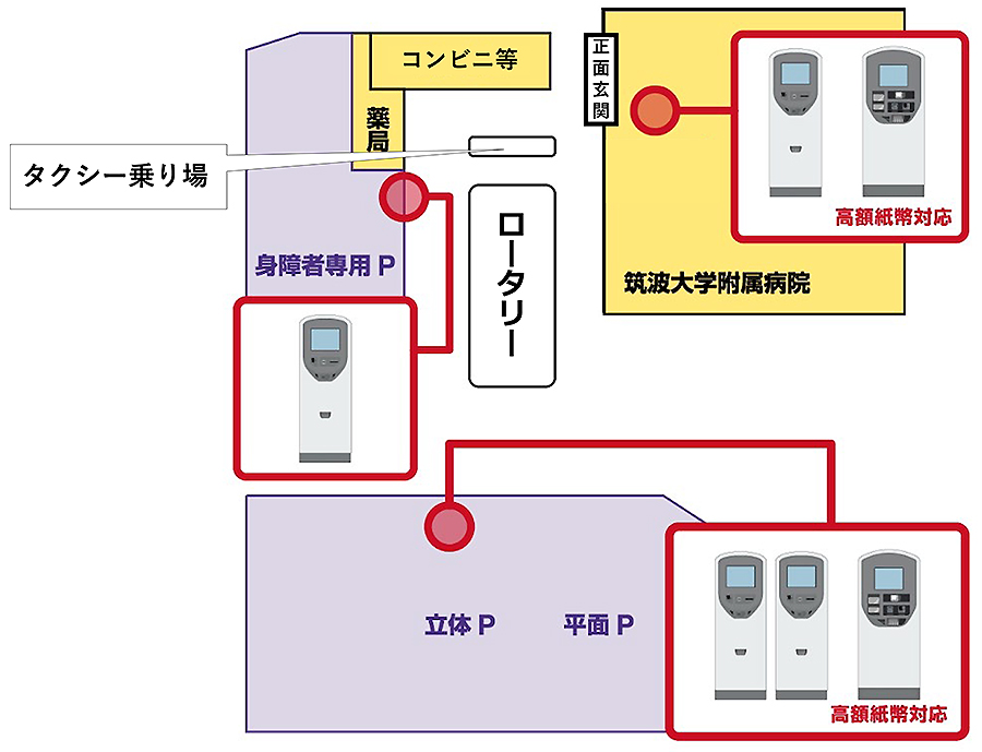 駐車場精算機配置図