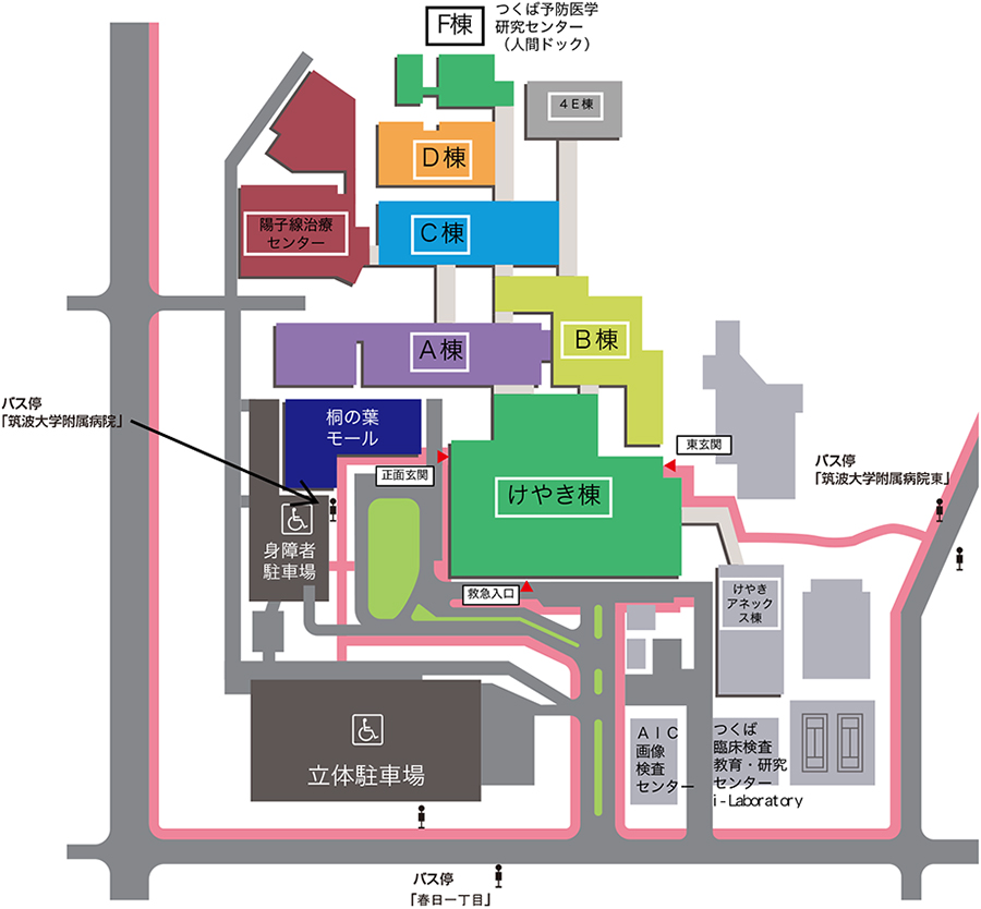 入院棟フロアマップ